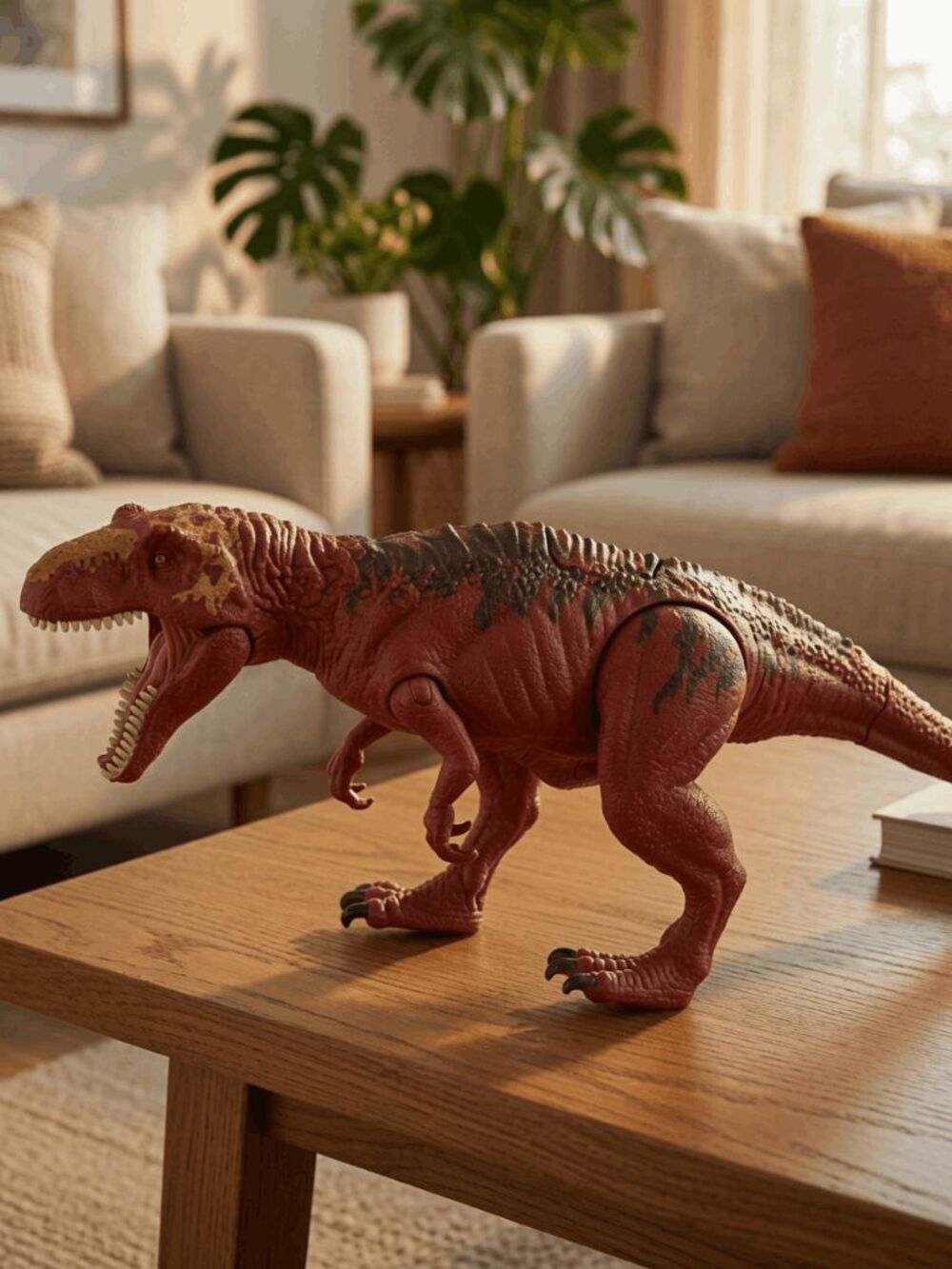JW Jurassic World Bite N Fight T-Rex Dinosaur Action Figure 13" Mattel WORKS